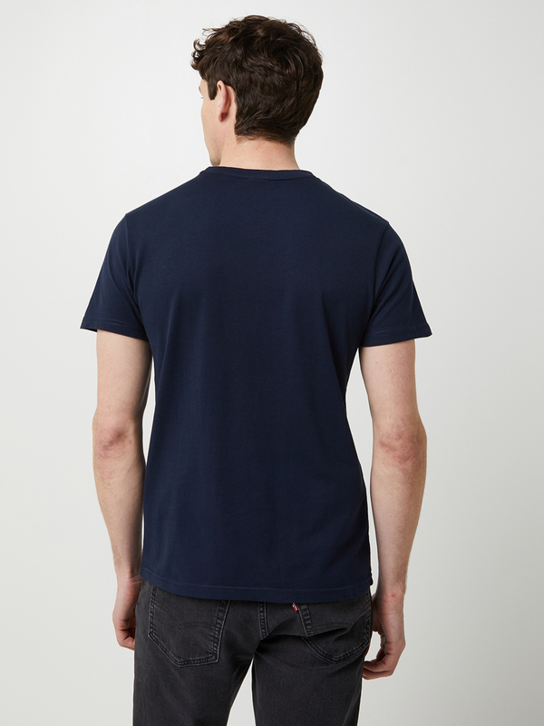 PETROL INDUSTRIES Tee-shirt Manches Courtes Logo 100% Coton Uni Bleu marine Photo principale