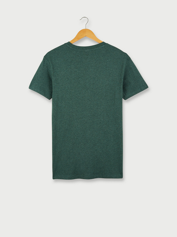 LEE Tee-shirt Slim 100% Coton Uni Poche Poitrine Vert Photo principale