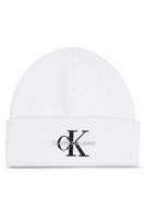 CALVIN KLEIN Bonnet Coton Logo Brod  -  Calvin Klein - Homme YAF Bright White