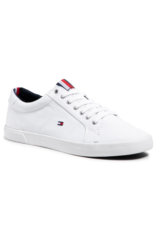 TOMMY JEANS Sneakers Toile Basique  -  Tommy Jeans - Homme 0K4 Triple White Photo principale