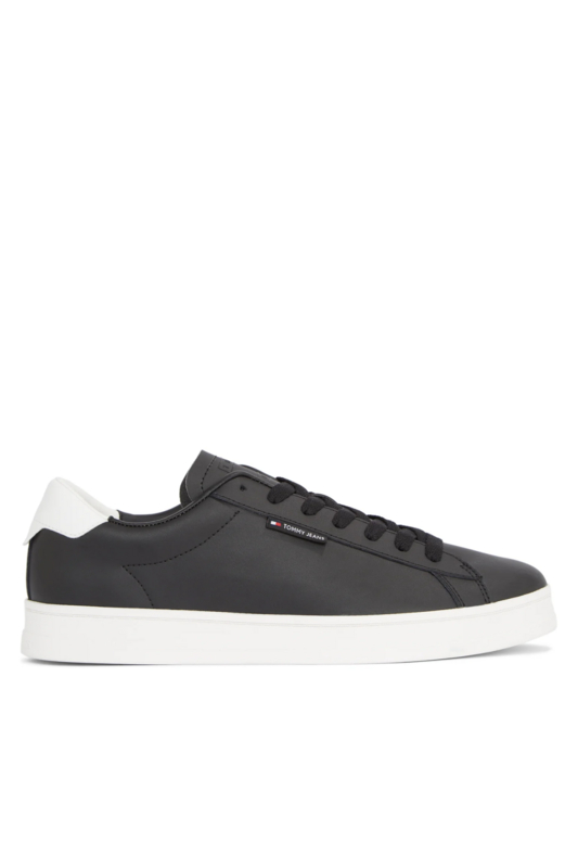 TOMMY JEANS Baskets Cupsole En Cuir  -  Tommy Jeans - Homme BDS Black 1082185