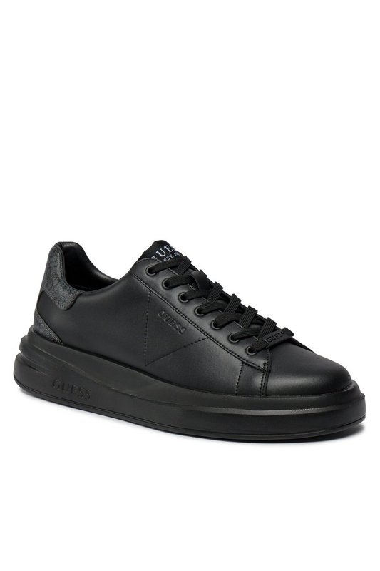 GUESS Sneakers Cuir Elba  -  Guess Jeans - Homme BLACK Photo principale