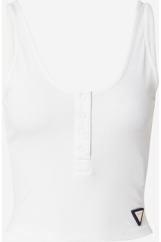 GUESS Dbardeur Court Ctel Nyra  -  Guess Jeans - Femme G011 Pure White Photo principale