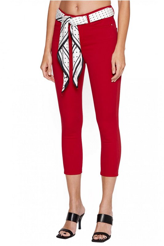GUESS Pantalon 7/8me Skinny Stretch  -  Guess Jeans - Femme G585 RUGBY RED 1082395