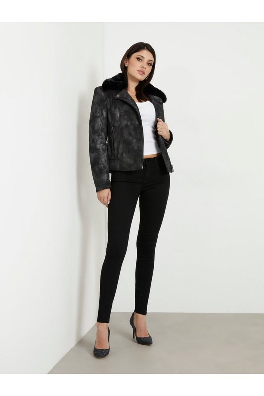 GUESS Jean Annette Skinny Fit   -  Guess Jeans - Femme CBL1 CARRIE BLACK. Photo principale