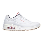 SKECHERS Basket  Lacets Skechers Stand On Air Blanc-Marine-Rouge