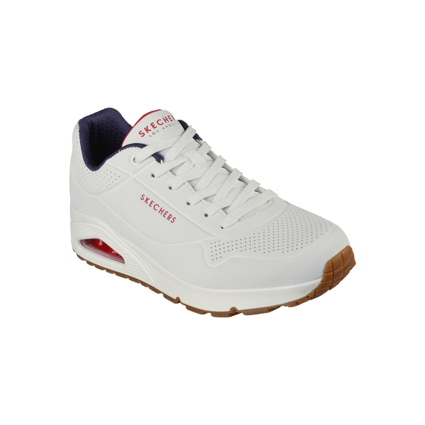 SKECHERS Basket  Lacets Skechers Stand On Air Blanc-Marine-Rouge Photo principale