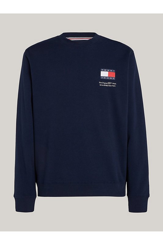 TOMMY JEANS Sweat Essential Logo Print  -  Tommy Jeans - Homme C1G Dark Night Navy Photo principale