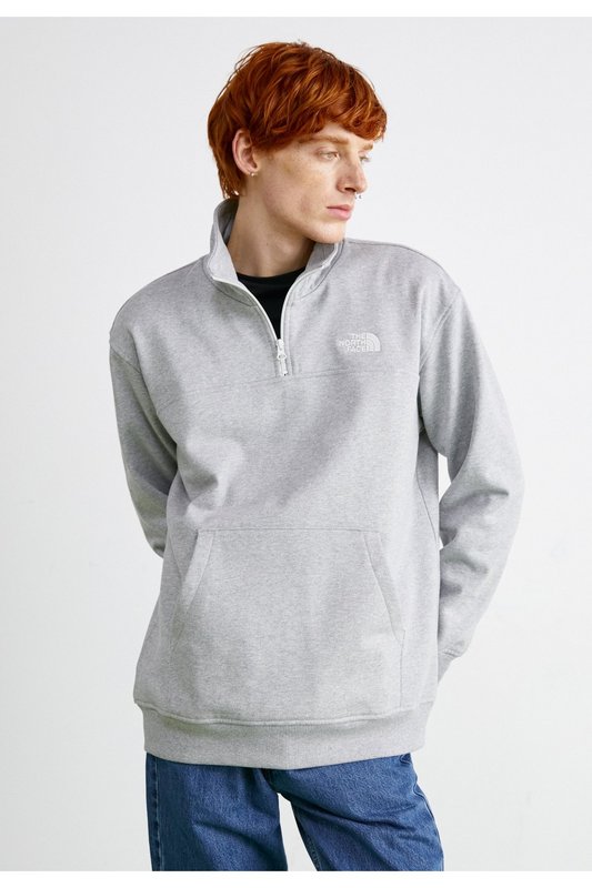 THE NORTH FACE Sweat Col Camionneur Essential  -  The North Face - Homme LIGHT GREY HEATHER 1082693