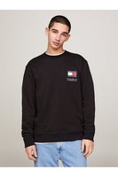 TOMMY JEANS Sweat Essential Logo Print  -  Tommy Jeans - Homme BDS Black