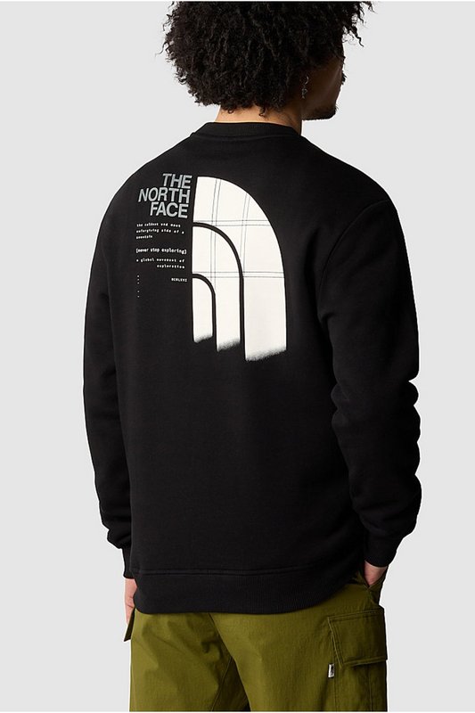 THE NORTH FACE Sweat Coton Print Dos Graphic  -  The North Face - Homme BLACK Photo principale