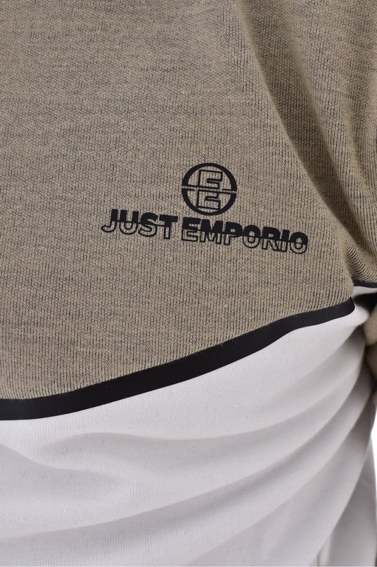JUST EMPORIO Survtement Ajust Bicolore  -  Just Emporio - Homme STONE/WHITE Photo principale