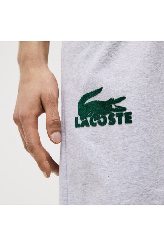 LACOSTE Short De Sport  Logo  -  Lacoste - Homme Y9K ARGENT CHINE/VERT Photo principale