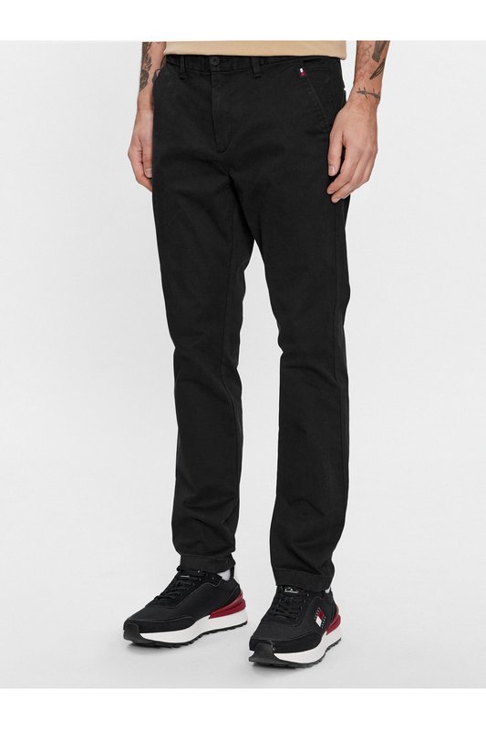TOMMY JEANS Chino Coton Stretch Logo Brod  -  Tommy Jeans - Homme BDS Black Photo principale