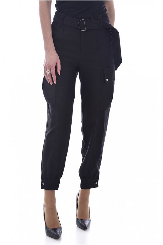 GUESS Pantalon 7/8me Taille Haute  -  Guess Jeans - Femme Jet Black A996 1082861