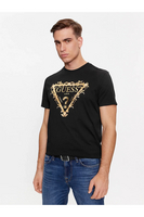 GUESS Tshirt Logo Triangle Or  -  Guess Jeans - Homme JBLK Jet Black A996