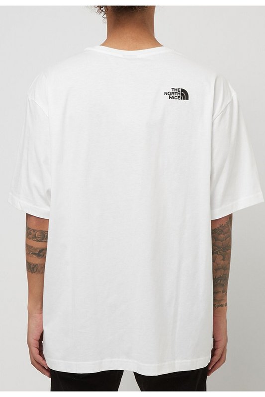 THE NORTH FACE Tshirt Uni Coton Logo Brod  -  The North Face - Homme WHITE Photo principale