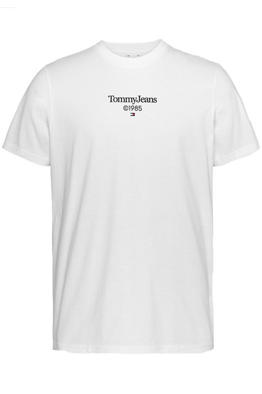 TOMMY JEANS Tshirt 100% Coton Logo Print  -  Tommy Jeans - Homme YBR White 1082943