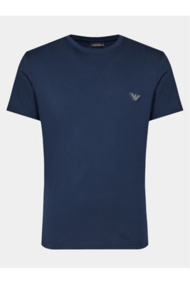 EMPORIO ARMANI Tshirt Logo 3d 100%coton  -  Emporio Armani - Homme 06935 BLU NAVY