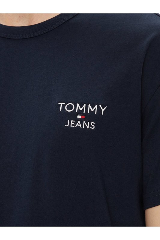 TOMMY JEANS Tshirt Uni Regular Fit 100% Coton  -  Tommy Jeans - Homme C1G Dark Night Navy Photo principale