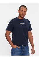 TOMMY JEANS Tshirt 100% Coton Logo Print  -  Tommy Jeans - Homme C1G Dark Night Navy