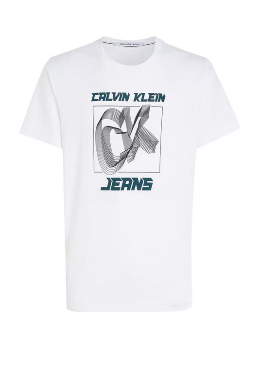 CALVIN KLEIN Tshirt Gros Logo  -  Calvin Klein - Homme YAF Bright White 1083018