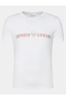 EMPORIO ARMANI Tshirt Stretch Logo Frontal  -  Emporio Armani - Homme 00010 BIANCO