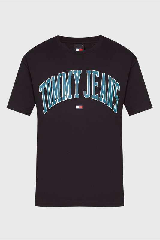TOMMY JEANS Tshirt 100% Coton Gros Logo Print  -  Tommy Jeans - Homme BDS Black 1083051