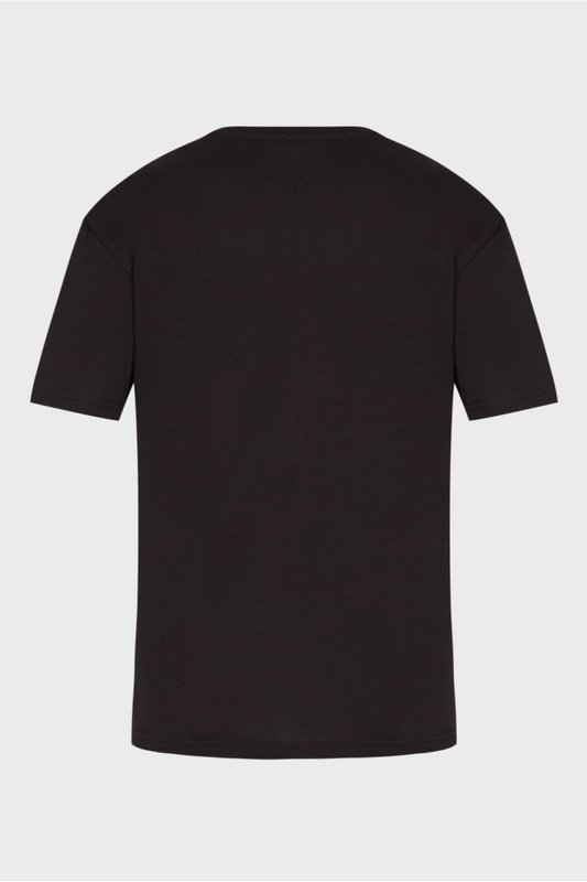 TOMMY JEANS Tshirt 100% Coton Gros Logo Print  -  Tommy Jeans - Homme BDS Black Photo principale