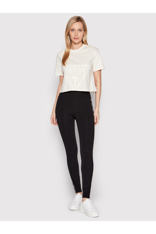 GUESS Tee Shirt Court  Gros Logo  -  Guess Jeans - Femme G6K5 OCEAN SALT Photo principale