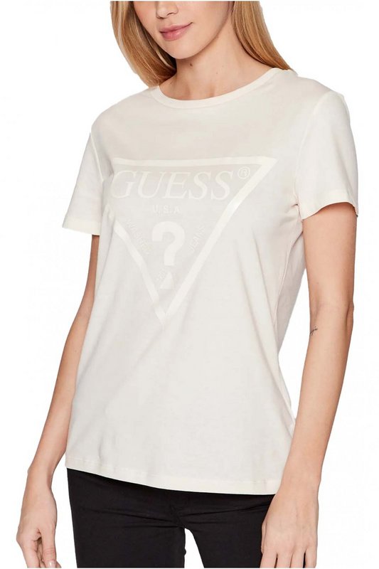 GUESS Tshirt Logo Iconique Imprim  -  Guess Jeans - Femme G6K5 OCEAN SALT 1083070