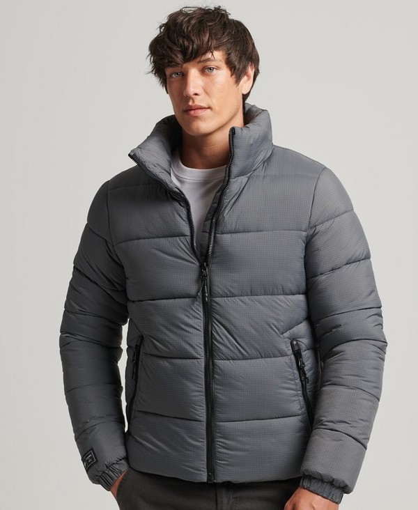 SUPERDRY Doudoune Superdry Non Hooded Sports Puffer Gris Charbon 1083118