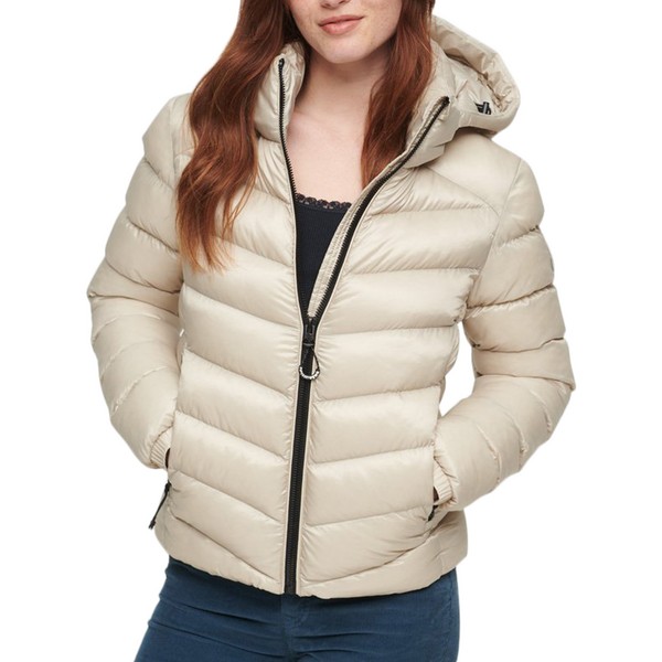 SUPERDRY Doudoune  Capuche Superdry Fuji Padded Beige 1083269