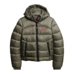 SUPERDRY Doudoune  Capuche Superdry Sport Puffer Bomber Olive Poudr