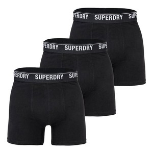 SUPERDRY Pack De 3 Boxer Superdry Noir Noir Optique