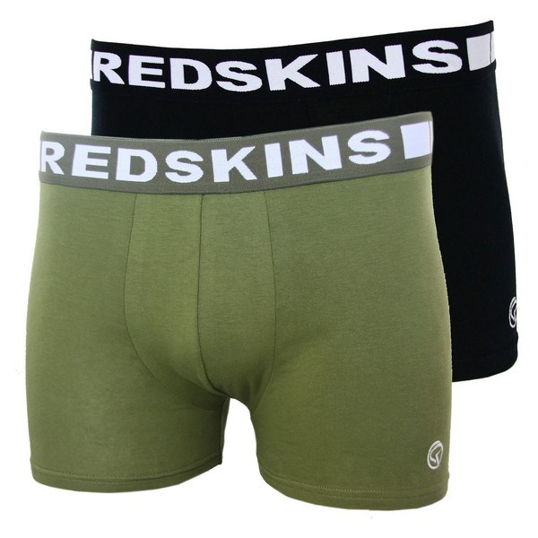 REDSKINS Pack De Boxers Redskins Noir, Kaki 1083487