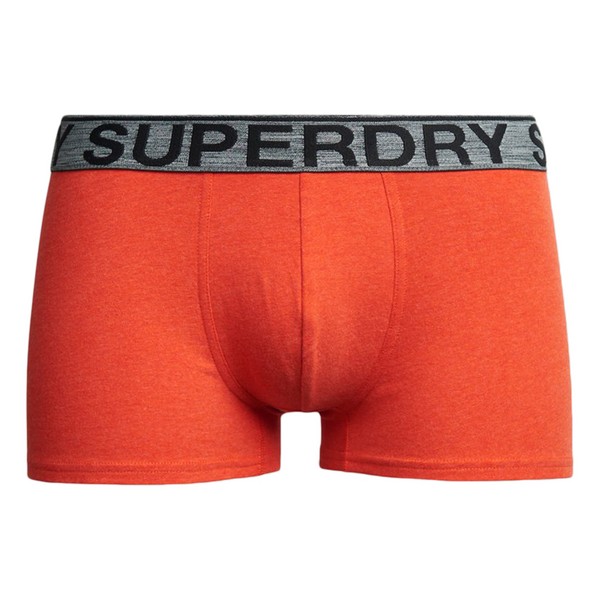 SUPERDRY Boxer Superdry Triple Pack Noir/Orange/Gris Photo principale