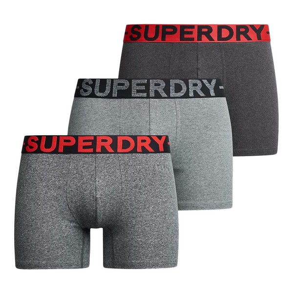 SUPERDRY Boxer Superdry Triple Pack Asphalt-Noir-Gris Photo principale