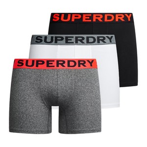 SUPERDRY Boxer Superdry Triple Pack Noir-Gris-Blanc