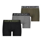 SUPERDRY Boxer Triple Pack Superdry Asphalt-Khaki-Noir