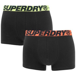 SUPERDRY Pack De 2 Boxers Superdry Trunk Noir/Noir