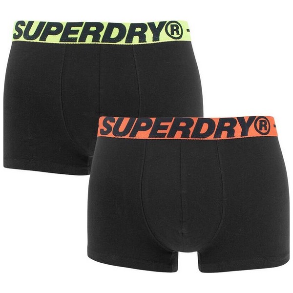 SUPERDRY Pack De 2 Boxers Superdry Trunk Noir/Noir Photo principale