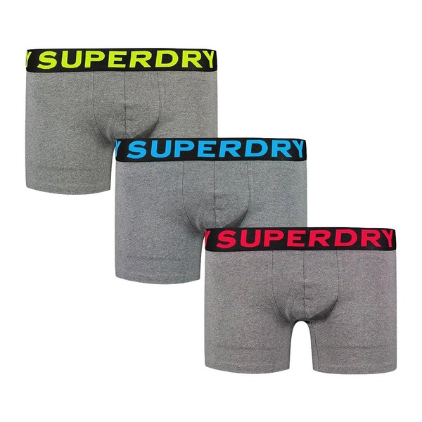 SUPERDRY Boxer Superdry Triple Pack Gris Photo principale