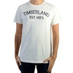 TIMBERLAND Tee Shirt Timberland Tape Tee Picket Fence Blanc