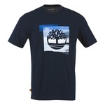 TIMBERLAND Tee Shirt Timberland Ss Coast Graphic Saphire Sombre