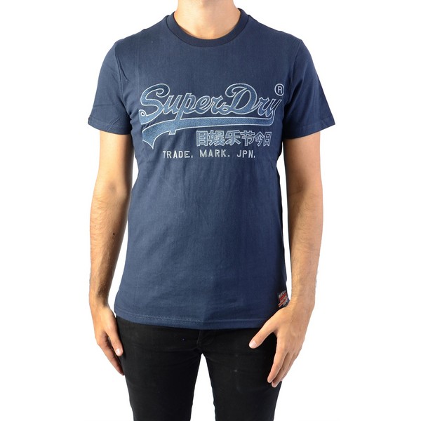 SUPERDRY Tee-shirt Superdry Downhill Racer Applique Rich Navy 1083706