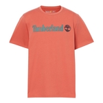 TIMBERLAND Tee Shirt Timberland Linear Logo Short Sleev Orange