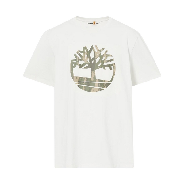 TIMBERLAND Tee Shirt Timberland Camo Tree Logo Short Sl Blanc 1083741