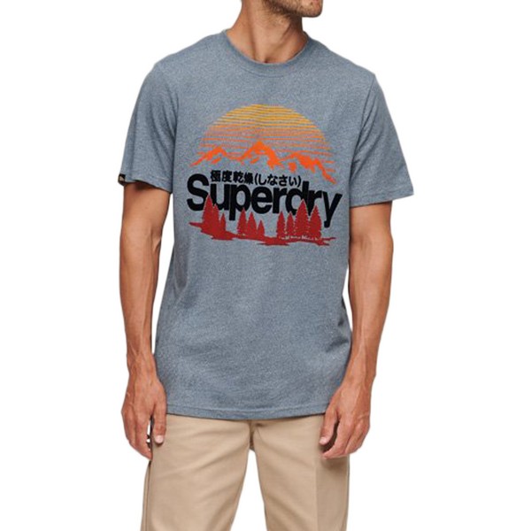 SUPERDRY Tee Shirt Superdry Cl Great Outdoors Graphic Bleu Photo principale