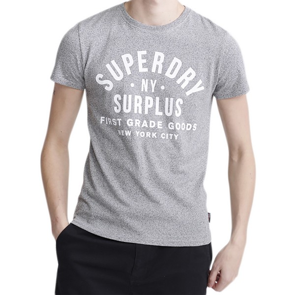 SUPERDRY Tee Shirt Superdry Surplus Goods Classic Graphic Speckle Grift 1083778